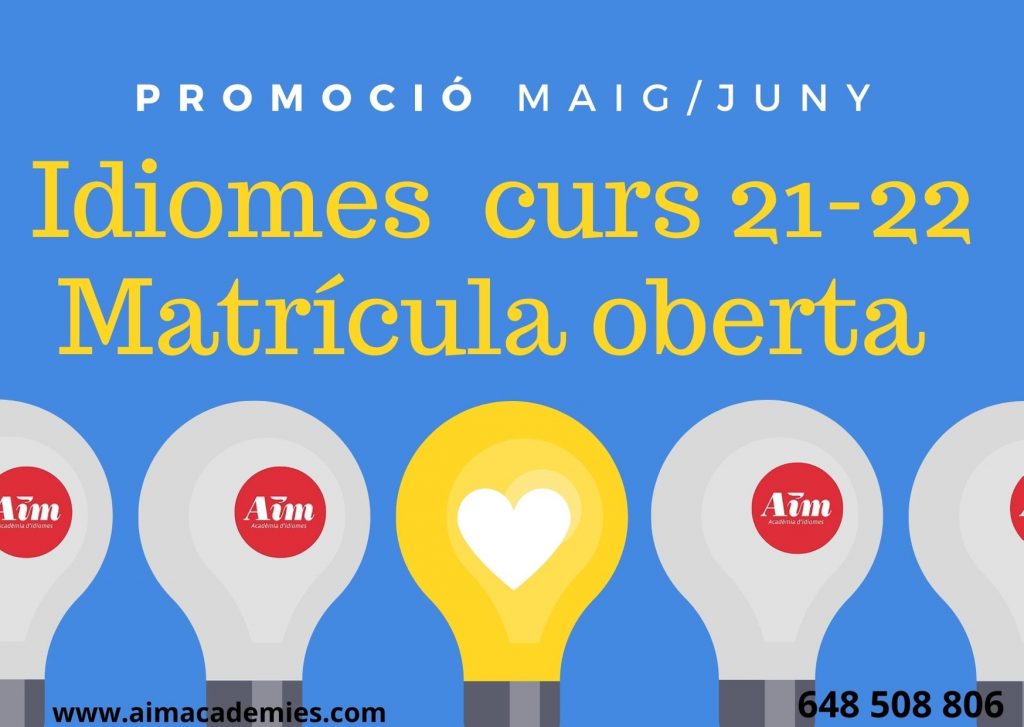 Promoció matrícula 21-22