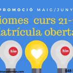 Promoció matrícula 21-22