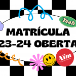 Matrícula 23-24,  tot a punt !!